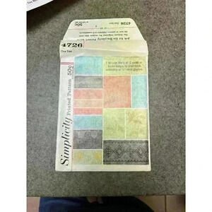 Vintage Simplicity Printed Pattern Cross Stitch on gingham